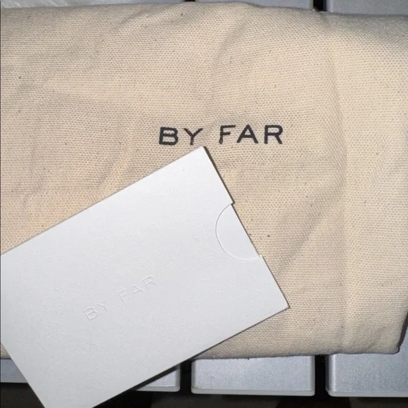 BY FAR Cush Leather Hobo Bag Snakeskin Pattern Zip Closure EUC - Picture 11 of 11